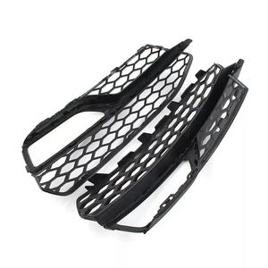 Biseles de luces antiniebla del parachoques delantero para Audi A3, rejilla inferior de malla, 2013-2016, cubierta de plástico ABS con clip - Product Image 2