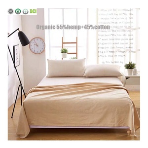 Onrays Personalizzata Singolo/Doppio 100% Cotone Organico Naturale <span class=keywords><strong>di</strong></span> <span class=keywords><strong>Lino</strong></span> <span class=keywords><strong>di</strong></span> Canapa Letto Foglio - Product Image 1