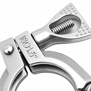Morsetto Sanitario a Tre Sezioni in Acciaio Inossidabile SS 304 316L di Alta Qualità per Uso Alimentare, Tipo Pesante, 2" 3" 4" 5", Forgiato e Lucidato - Product Image 2
