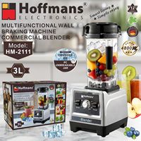 Hoffmans 4800W Pengolah Makanan Profesional 3L Motor Tembaga Tugas Berat Pengaturan Mekanis Mesin Kecepatan Tinggi B2B