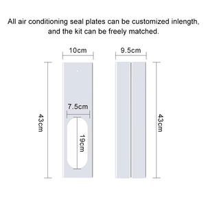 Kit <span class=keywords><strong>de</strong></span> Paneles <span class=keywords><strong>de</strong></span> Sellado para Ventana <span class=keywords><strong>de</strong></span> <span class=keywords><strong>Aire</strong></span> <span class=keywords><strong>Acondicionado</strong></span>, 2 Piezas, <span class=keywords><strong>de</strong></span> Plástico, Boca Plana, 16.93 Pulgadas, Kit <span class=keywords><strong>de</strong></span> Ventilación para Ventana <span class=keywords><strong>de</strong></span> <span class=keywords><strong>Aire</strong></span> <span class=keywords><strong>Acondicionado</strong></span> Móvil - Product Image 4