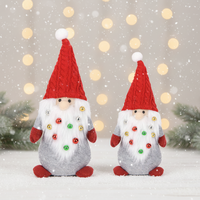 Cadeaux de Noël personnalisés sur mesure, style nordique de luxe, gnomes elfes coquins bordeaux