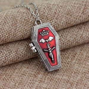 Caliente Hiphop de accesorios de joyería vampiro ataúd forma <span class=keywords><strong>Rock</strong></span> And Roll estilo colgante de moda Bat collar - Product Image 2