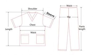 Tissu extensible en polyester et élasthanne, tenue chirurgicale pour médecins, uniformes d'hôpital, tailles plus grandes - Product Image 6