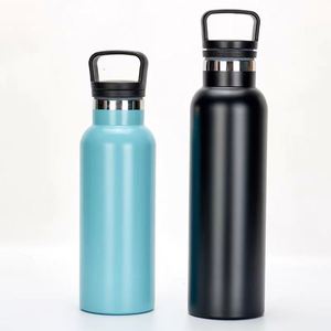Portable 500ml Double Walled Insulated Vacuum <b>Flask</b> Stainless Steel Sport Water <b>Bottle</b> with Wide Mouth - Product Image 2