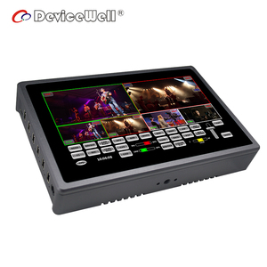 Thiết bị trộn <span class=keywords><strong>video</strong></span> HD 7 inch chuyên nghiệp, phát trực tiếp cho phát thanh & truyền hình, công nghệ màn hình cảm ứng, bảo hành 1 năm - Product Image 2