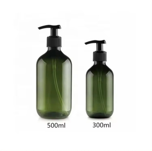 زجاجات غسل اليدين 100 مل 200 مل 300 مل 500 مل بمضخة للجسم خضراء كهرمان زجاجة غسول شامبو - Product Image 1
