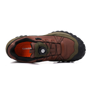 Chaussures de sport pour hommes, chaussures de course à lacets automatiques, respirantes, baskets d'extérieur en cuir imperméables, chaussures de randonnée pour hommes - Product Image 4