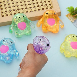 JO TOYS Soft TPR Maltose Squishy <b>Cute</b> <b>Bear</b> Sensory Decompression Toy 6x7cm for Ages 5+ - Product Image 3