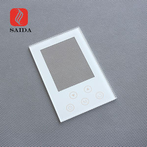 흰색 실크스크린 인쇄 스크래치 방지 커버 렌즈가 있는 실외 화면 보호 IK09 AG 6mm 열 강화 유리 패널 - Product Image 4