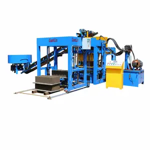 QT4-20 hydraulic press brick machine for hollow solid paver brick