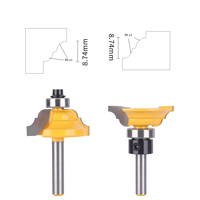 Double Roman OGEE Stile and Rail Set Router Bit Fraise à bois pour fraise à bois Fraise à face en carbure