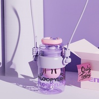 Nouvelle gourde d'été antichute en plastique pour filles, grande capacité, avec filtre et cordon, portable