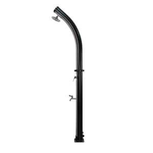 Promotion : <span class=keywords><strong>Douche</strong></span> <span class=keywords><strong>solaire</strong></span> de jardin incurvée durable de 18 litres, argent et noir, avec robinet de lavage des pieds en 2 sections – Fournisseur OEM ODM - Product Image 4