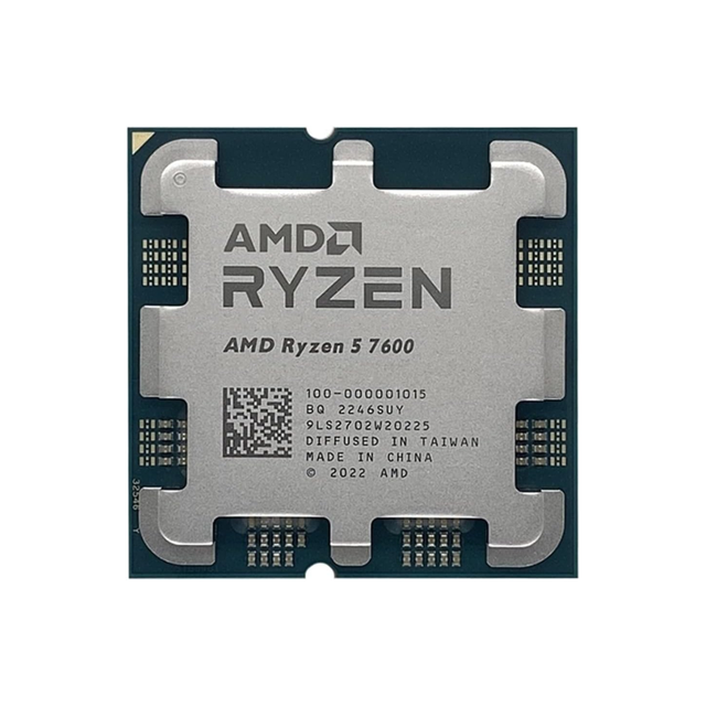 Hot-Selling AMD 5 7600 6-Core 12-Thread 3.8GHz Base 5.1GHz Boost 5nm AM5 Unlocked New Tray CPU