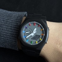 Jam Tangan Analog Digital Pria dengan Bezel Oktagonal, Set Hadiah Gelang Logam dengan Alat, Jam Tangan Multifungsi
