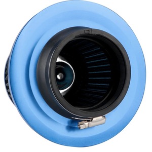Filtro de Aire de Alto Flujo de 77 mm, Cabeza de Hongo de Aleación de Aluminio Azul para Mejora y Modificación de Automóviles - Product Image 2