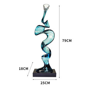 Современная прозрачная полимерная Художественная Скульптура Экологически чистая абстрактная неправильная форма входные украшения гостиная ТВ шкаф - Product Image 6
