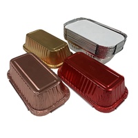 Tek Kullanımlık Bardak Cheesecake Kek Cupcake Pişirme Alüminyum Gül Altın Rengi Catering Tatlıları 1.5lb Rantagle 670ml Folyo Gıda Kabı