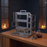 Casing Gaming Mid Tower Socooler SOC-F-360 dari Aluminium Alloy dengan Jendela Panel Samping, Pendinginan Ganda untuk Motherboard ATX, Editor Video