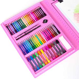 LISI 176 PCSキッズアートドローイングキット両面三つ折りイーゼルボックスオイルパステルスクレヨン色鉛筆ペイントブラシ - Product Image 3