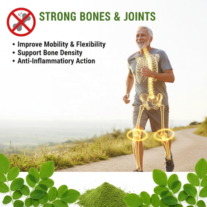 แคปซูลผงใบมะรุม 100% ซูเปอร์ฟู้ดบริสุทธิ์ บำรุงข้อต่อ พลังงาน ระบบเผาผลาญ เสริมภูมิคุ้มกัน สำหรับผู้ใหญ่ - Product Image 2