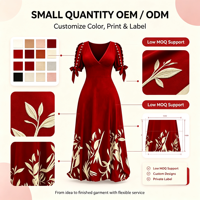 Robe de soirée longue à col en V, taille empire, coupe empire, avec découpes en perles, manches courtes et imprimé floral, idéale pour les banquets