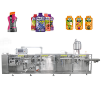 Machine d'emballage horizontale Doypack automatique pour sachets souples préformés, liquides buvables et gels énergétiques