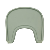 Chubbypapa Housse de plateau en silicone tout-en-un pour chaise haute enfant, antidérapante, facile à nettoyer, résistante à la chaleur, forme irrégulière