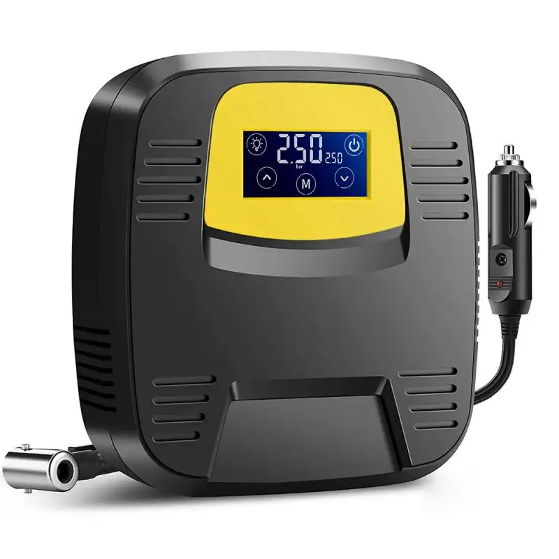 Luftkompressor Reifenfüller Gleichstrom 12 V Touchscreen Digitaldruckmesser Auto tragbare elektrische Luftpumpe