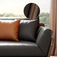 Ensemble de canapés rembourrés de luxe moderne pour bureau, style italien minimaliste, canapé 1, 2 ou 3 places avec pieds en métal