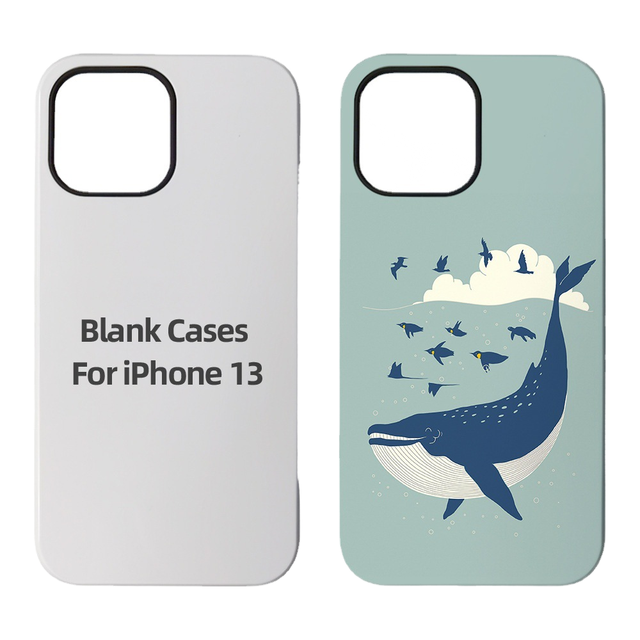 Custom Sublimation Waterproof Shockproof TPU+PC Mobile Phone Case for 16 Series White Color Street Fashion Design