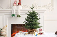 Longs tar New Christmas Kleiner Weihnachts baum Home Mini Desktop Dekoration Festliche Atmosphäre Kleiner Baum Foto Requisiten