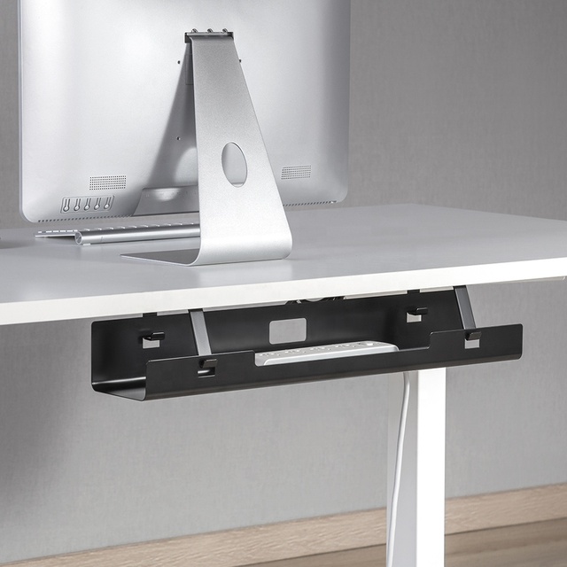 CC11-4B Under Desk Cable Management Tray Cable Cord Organizer Tray for Desk Wire Holder