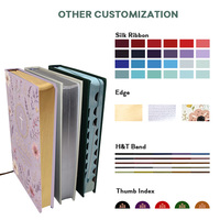 Bible d'étude anglaise en cuir PU avec impression UV, motifs personnalisés, couleurs variées, service d'impression de livres mignons, vente directe usine