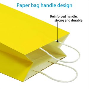 Bolsa de Compras Personalizada de Alta Calidad, Ecológica, Reciclable, de Papel Kraft, para Promoción Comercial, Exposiciones y Comida para Llevar, con Logotipo Personalizado - Product Image 2