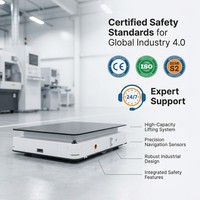 Robot logistique et d'entreposage Kiva 2 tonnes, dimensions 1900x1300x370mm, garantie 1 an, support de personnalisation ODM/OEM/OBM