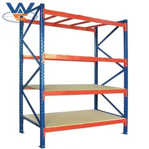 4-Tier Laminado Metal Prateleiras Unidade Ajustável Garage Storage Rack Medium Duty Prateleiras Multiuso Prateleira