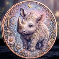 Jetons de poche personnalisés en gros, motif animaux fantastiques, dix designs, plaqués cuivre et zinc massif, pour collectionneurs