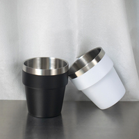 Gobelet miniature en acier inoxydable personnalisé de luxe avec logo pour cadeau d'affaires, pour enfants, pour eau/lait/café, avec emballage en boîte de couleur