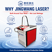 Máquina de Soldadura Láser de Fibra Portátil Jingwang, Refrigerada por Agua, de Modulación Continua, para Producción Industrial