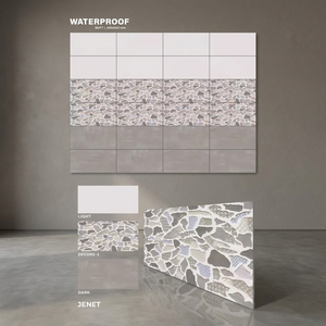 Carreaux muraux en céramique émaillée de 300x600 mm, design marbre moderne, pour salle de bain, cuisine, centre commercial, hall, usage intérieur - Product Image 4