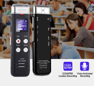 Venta al por mayor Lar 32GB de memoria grabadora de voz digital de alta eficiencia a prueba de sonido grabadora de campo - Product Image 3