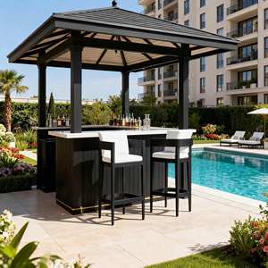 Modern <strong>Outdoor</strong> Furniture Hotel Patio Rustproof Metal Aluminum Sectional Aluminium Frame <strong>Bar</strong> <strong>Stool</strong> for <strong>Outdoor</strong> Furniture - Product Image 1