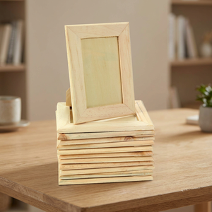 BS INTERNATIONAL Handmade Durable Modern Eco-Friendly Bamboo Wood <b>for</b> Shape Photo <b>Frame</b> Custom Size Embossing <b>Printing</b> Wall - Product Image 1