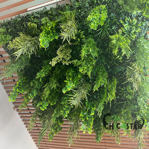 Cây treo tường nhân tạo phong cách rừng nhiệt đới, thiết kế mới, tường cỏ xanh trang trí nhà cửa ngoài trời, dùng cho đám cưới và các dịp khác - Product Image 2