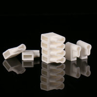 48 Manchons isolants en silicone pour bornes 187D, forme drapeau, gaine souple blanche, vente en gros Foshan