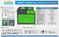 Banco de prueba de inyectores de combustible diésel de alta presión, CRS5000 crdi common rail, Banco de soporte para máquina de prueba piezoeléctrica