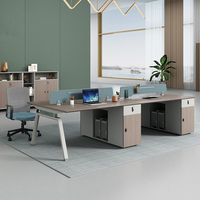 Cloison de bureau modulaire centre d'appels 2/4/6 personnes bureau bureau moderne poste de travail