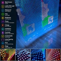 Écran LED en maille monté sur drone, affichage flexible en vol, écran publicitaire transparent pour la promotion mobile